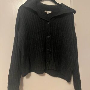 Madewell Black Ribbed Sweater